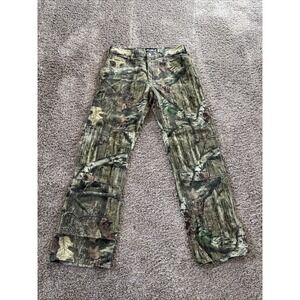 Y2K 2000s 32x30 Mossy Oak Real Tree Camouflage Double Knee Jeans Pants